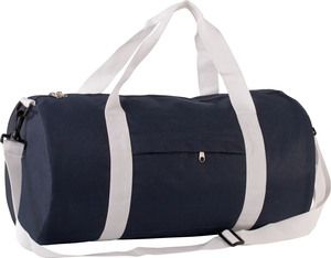 Kimood KI0633 - Tube shaped tote bag Navy / Natural White