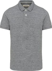 Kariban KV2206 - Men's vintage short sleeve polo shirt Slub Grey Heather