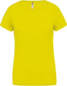 Proact PA477 - Damen Kurzarm-Sportshirt mit V-Ausschnitt