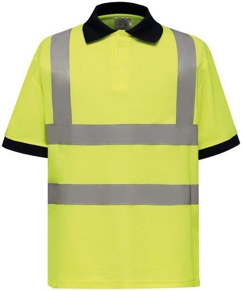 Yoko YHVJ210 - High Visibility Short Sleeve Polo Shirt