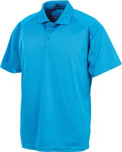Spiro S288X - "Aircool" Performance Polo Shirt Ocean Blue