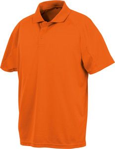 Spiro S288X - "Aircool" Performance Polo Shirt Flo Orange