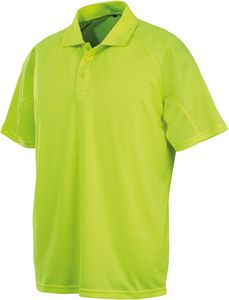 Spiro S288X - "Aircool" Performance Polo Shirt Flo Yellow