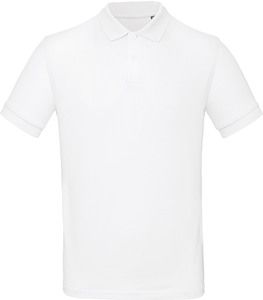 B&C CGPM430 - Men's organic polo shirt Wit