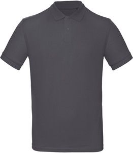 B&C CGPM430 - Men's organic polo shirt Dark Grey