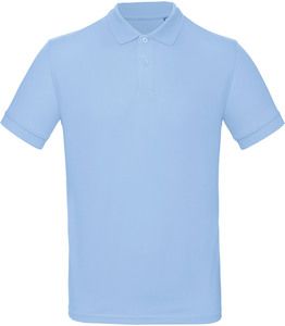 B&C CGPM430 - Men's organic polo shirt Sky Blue