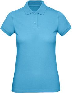 B&C CGPW440 - Women's organic polo shirt Very Turquoise