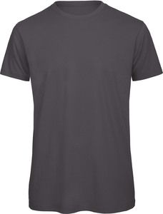 B&C CGTM042 - Camiseta de hombre Organic Inspire cuello redondo Gris oscuro