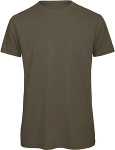B&C CGTM042 - Camiseta de hombre Organic Inspire cuello redondo Caqui