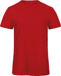 B&C CGTM046 - T-shirt Organic Inspire de homem Slub Chic Red