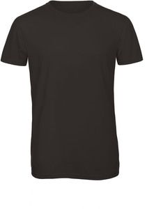 B&C CGTM055 - T-shirt Triblend de homem com decote redondo Black