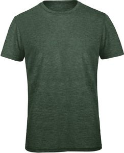 B&C CGTM055 - T-shirt Triblend de homem com decote redondo Heather Forest
