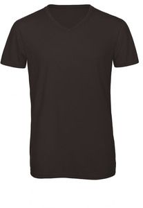 B&C CGTM057 - Men's Triblend V-neck T-shirt Black