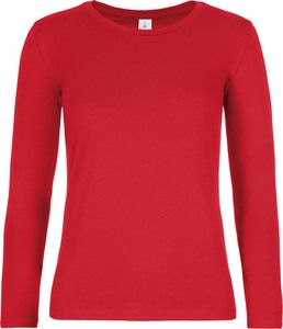 B&C CGTW08T - Women's long sleeve t-shirt #E190 Red
