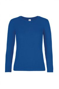 B&C CGTW08T - Women's long sleeve t-shirt #E190 Royal Blue