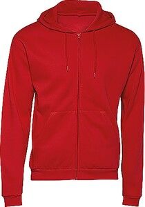 B&C CGWUI25 - ID.205 Full Zip Hooded Sweatshirt Czerwony