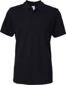 Gildan GI64800 - Men's Softstyle Double Pique Polo Shirt Black