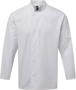 Premier PR901 - Giacca da cuoco "essenziale" a maniche lunghe White