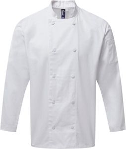 Premier PR903 - Veste chef cuisinier Coolchecker® White