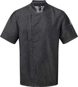 Premier PR906 - Chef's jacket "Zip close" Black Denim