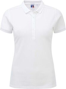 Russell RU566F - Ladies' Stretch Polo Shirt White