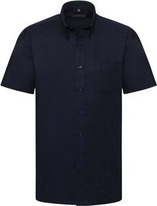 Russell Collection RU933M - Men's Short Sleeve Easy Care Oxford Shirt Bright Navy