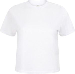 Skinnifit SK237 - Women's Boxy Cropped T-Shirt White