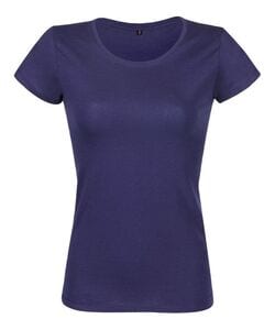RTP Apparel 03260 - Cosmic 155 Women T Shirt Donna Tagliata E Cucita Manica Corta Blu oltremare