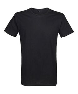 RTP Apparel 03259 - Cosmic 155 Men Short Sleeve Cut And Sewn T Shirt Deep Black