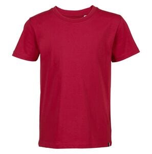 ATF 03274 - Lou T Shirt Para Criança Gola Redonda Fabricada Na França Vermelho