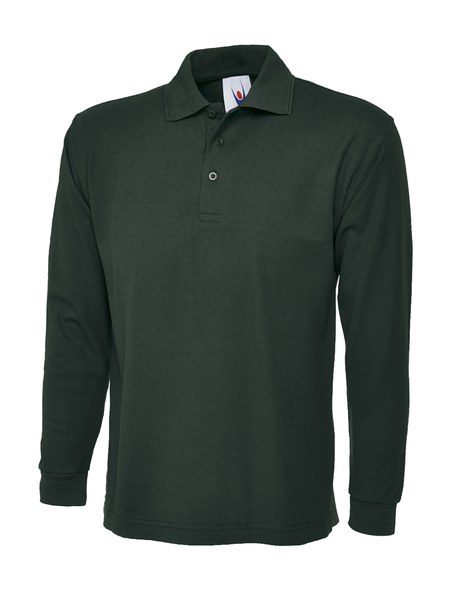 Radsow by Uneek UC113 - Premium Long Sleeve Polo Shirt with Knitted Collar