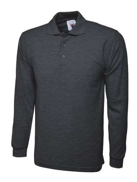 Radsow by Uneek UC113 - Premium Long Sleeve Polo Shirt with Knitted Collar