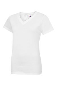 Radsow by Uneek UC319 - Ladies Classic V Neck T Shirt White