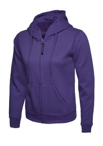 Radsow by Uneek UC505 - Ladies Classic Full Zip Hooded Sweatshirt Purple