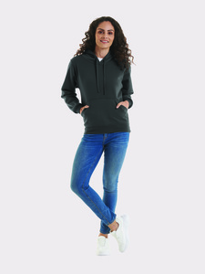 Radsow by Uneek UC510 - Ladies Deluxe Hooded Sweatshirt Heather Grey