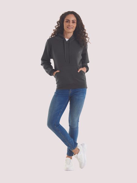 Radsow by Uneek UC510 - Womens Ultra Soft Charcoal Hooded Sweatshirt