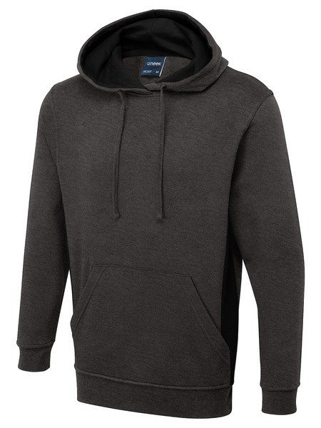 Radsow by Uneek UC517 - Premium Two Tone Hooded Sweatshirt with Contrast Panels