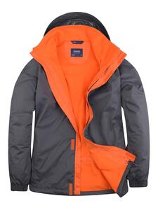 Radsow by Uneek UC621 - Deluxe Outdoor Jacket Diep grijs/Vurig oranje