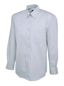Radsow by Uneek UC701 - Mens Pinpoint Oxford Full Sleeve Shirt Light Blue
