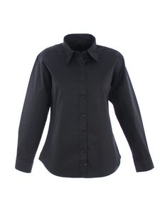 Radsow by Uneek UC703 - Ladies Pinpoint Oxford Full Sleeve Shirt Black