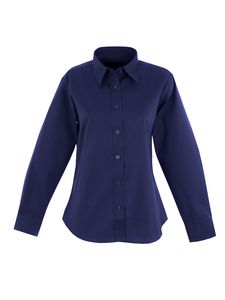 Radsow by Uneek UC703 - Ladies Pinpoint Oxford Full Sleeve Shirt Navy