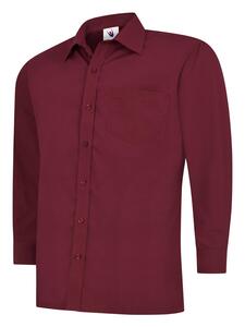 Radsow by Uneek UC709 - Mens Poplin Full Sleeve Shirt Burgundy