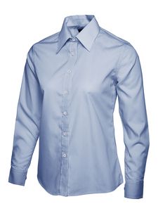 Radsow by Uneek UC711 - Ladies Poplin Full Sleeve Shirt Light Blue