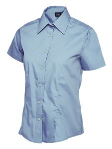 Radsow by Uneek UC712 - Ladies Poplin Half Sleeve Shirt Light Blue