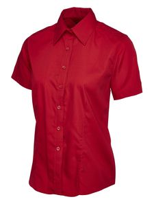 Radsow by Uneek UC712 - Ladies Poplin Half Sleeve Shirt Red