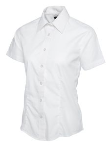 Radsow by Uneek UC712 - Ladies Poplin Half Sleeve Shirt White