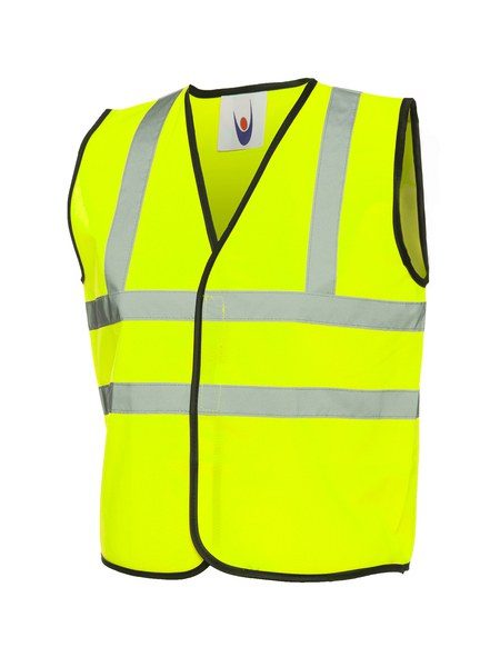 Radsow by Uneek UC806 - Abrigo de cintura para niños Hi-Viz