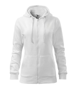 Malfini 411 - Trendy Sweatshirt med lynlås til kvinder White