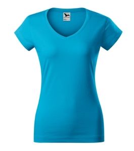 Malfini 162 - Camiseta de cuello en V fit Ladies Turquesa