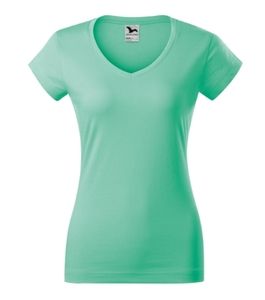 Malfini 162 - Camiseta de cuello en V fit Ladies Mint Green